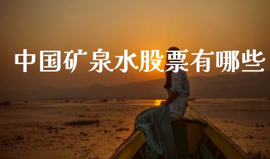 中国矿泉水股票有哪些_https://qh.lansai.wang_新股数据_第1张