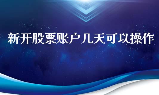 新开股票账户几天可以操作_https://qh.lansai.wang_新股数据_第1张