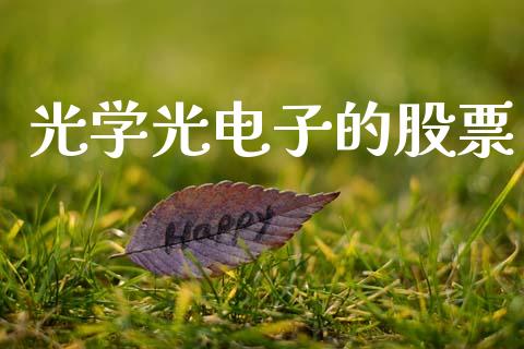 光学光电子的股票_https://qh.lansai.wang_期货喊单_第1张