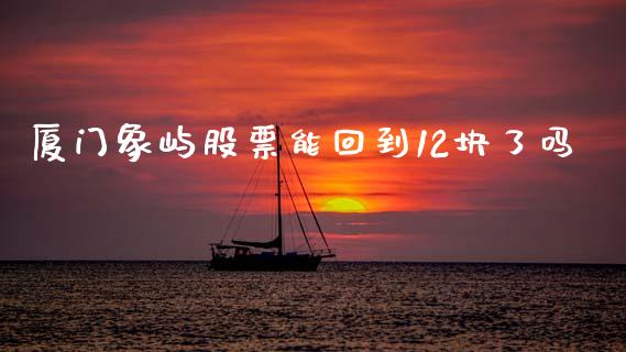 厦门象屿股票能回到12块了吗_https://qh.lansai.wang_期货怎么玩_第1张