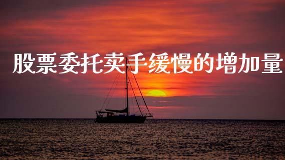 股票委托卖手缓慢的增加量_https://qh.lansai.wang_期货怎么玩_第1张