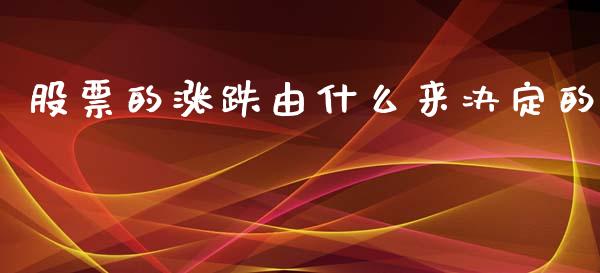 股票的涨跌由什么来决定的_https://qh.lansai.wang_期货理财_第1张