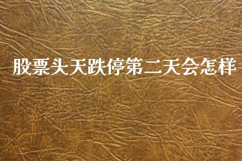 股票头天跌停第二天会怎样_https://qh.lansai.wang_新股数据_第1张