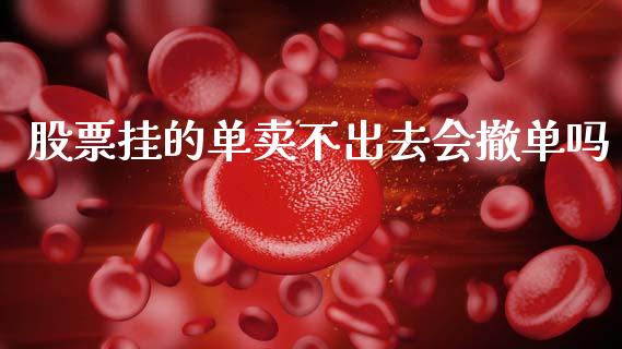股票挂的单卖不出去会撤单吗_https://qh.lansai.wang_期货理财_第1张