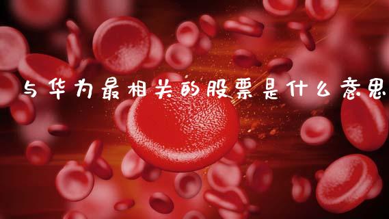 与华为最相关的股票是什么意思_https://qh.lansai.wang_期货怎么玩_第1张