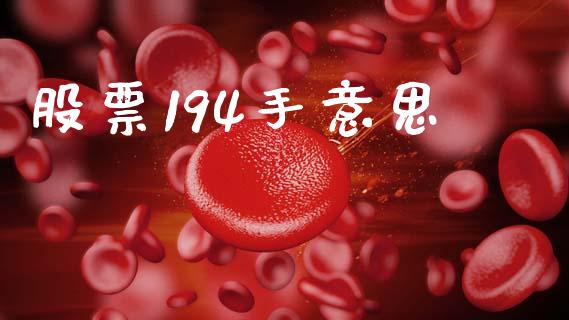 股票194手意思_https://qh.lansai.wang_新股数据_第1张