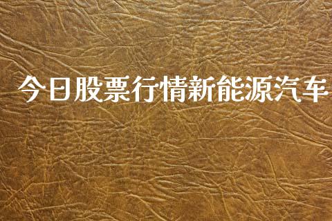 今日股票行情新能源汽车_https://qh.lansai.wang_新股数据_第1张