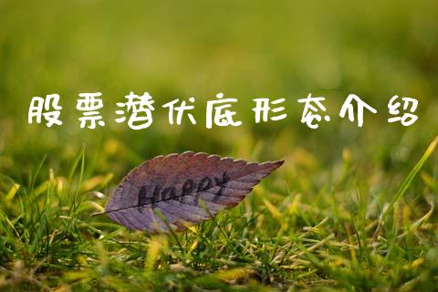 股票潜伏底形态介绍_https://qh.lansai.wang_期货怎么玩_第1张