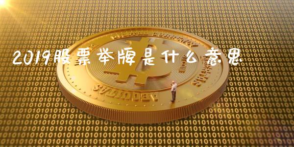 2019股票举牌是什么意思_https://qh.lansai.wang_期货怎么玩_第1张