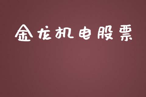 金龙机电股票_https://qh.lansai.wang_期货喊单_第1张