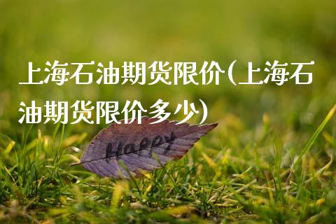 上海石油期货限价(上海石油期货限价多少)_https://qh.lansai.wang_期货怎么玩_第1张