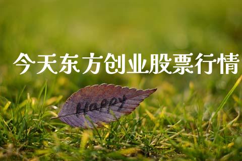 今天东方创业股票行情_https://qh.lansai.wang_期货怎么玩_第1张
