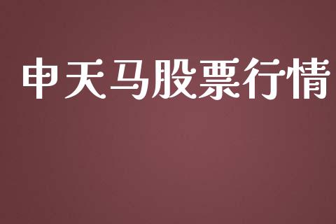 申天马股票行情_https://qh.lansai.wang_股票新闻_第1张
