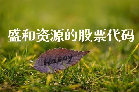 盛和资源的股票代码_https://qh.lansai.wang_期货理财_第1张