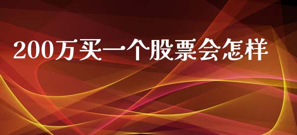 200万买一个股票会怎样_https://qh.lansai.wang_新股数据_第1张