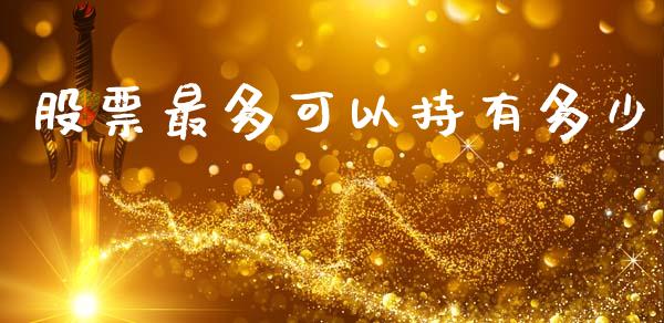 股票最多可以持有多少_https://qh.lansai.wang_期货喊单_第1张