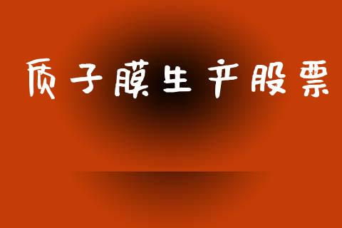 质子膜生产股票_https://qh.lansai.wang_期货理财_第1张