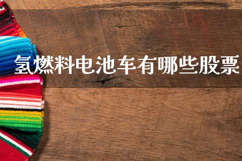 氢燃料电池车有哪些股票_https://qh.lansai.wang_期货喊单_第1张