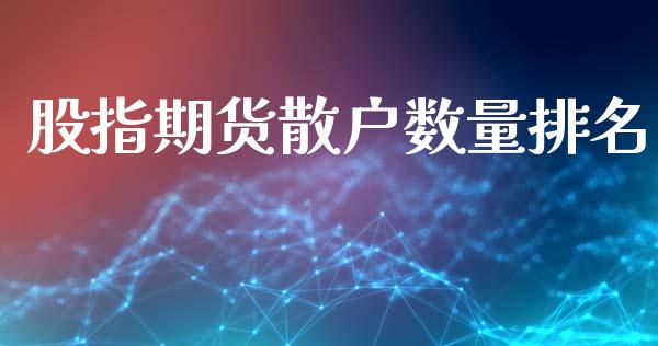 股指期货散户数量排名_https://qh.lansai.wang_期货喊单_第1张