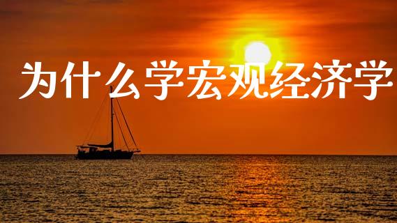 为什么学宏观经济学_https://qh.lansai.wang_期货怎么玩_第1张