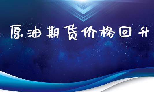 原油期货价格回升_https://qh.lansai.wang_期货怎么玩_第1张