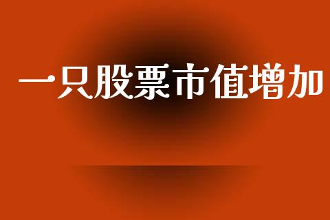 一只股票市值增加_https://qh.lansai.wang_期货喊单_第1张