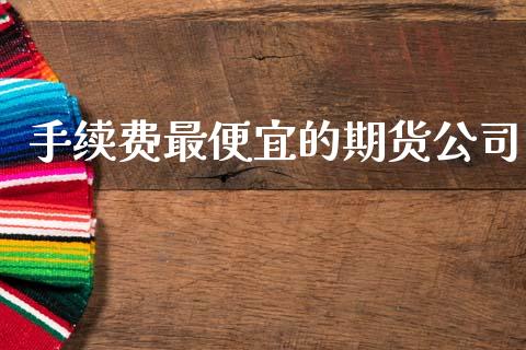 手续费最便宜的期货公司_https://qh.lansai.wang_期货理财_第1张