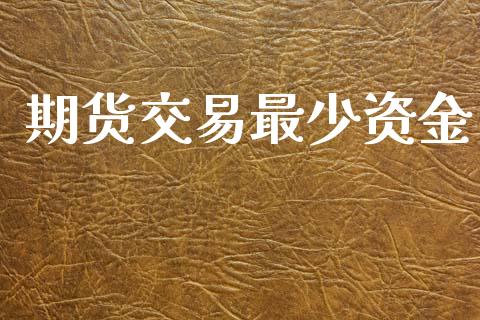 期货交易最少资金_https://qh.lansai.wang_海康威视股票_第1张