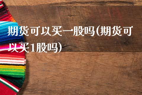 期货可以买一股吗(期货可以买1股吗)_https://qh.lansai.wang_期货理财_第1张