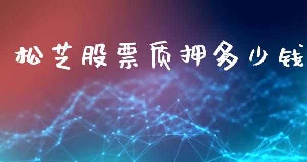松芝股票质押多少钱_https://qh.lansai.wang_期货理财_第1张