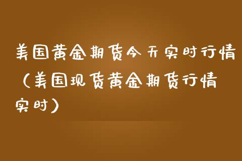 美国黄金期货今天实时行情（美国现货黄金期货行情 实时）_https://qh.lansai.wang_期货理财_第1张