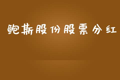 鲍斯股份股票分红_https://qh.lansai.wang_新股数据_第1张