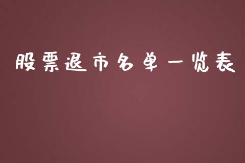 股票退市名单一览表_https://qh.lansai.wang_期货喊单_第1张