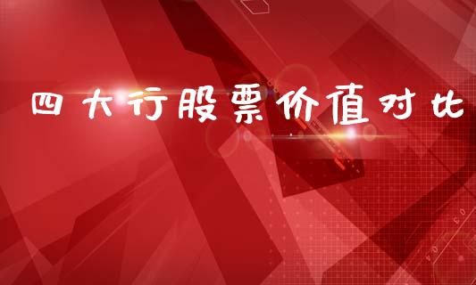 四大行股票价值对比_https://qh.lansai.wang_期货理财_第1张