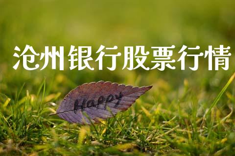 沧州银行股票行情_https://qh.lansai.wang_新股数据_第1张