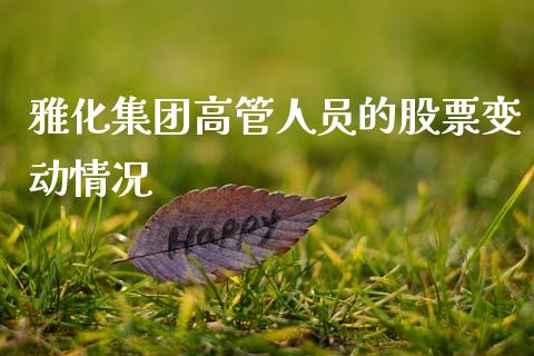 雅化集团高管人员的股票变动情况_https://qh.lansai.wang_期货理财_第1张