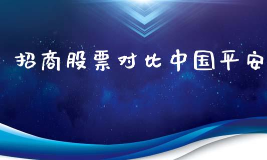 招商股票对比中国平安_https://qh.lansai.wang_期货喊单_第1张