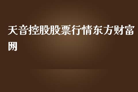 天音控股股票行情东方财富网_https://qh.lansai.wang_期货理财_第1张