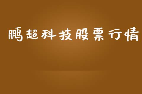 鹏超科技股票行情_https://qh.lansai.wang_期货理财_第1张