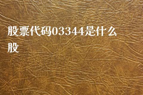 股票代码03344是什么股_https://qh.lansai.wang_期货怎么玩_第1张