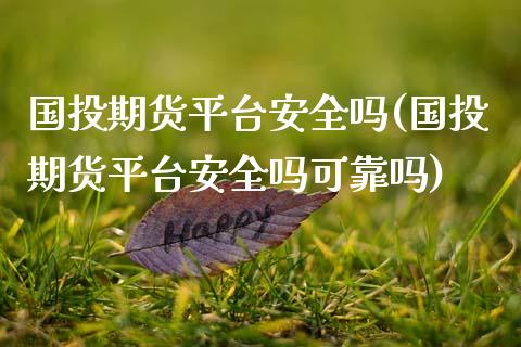 国投期货平台安全吗(国投期货平台安全吗可靠吗)_https://qh.lansai.wang_期货怎么玩_第1张