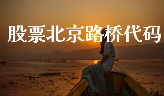股票北京路桥代码_https://qh.lansai.wang_期货理财_第1张