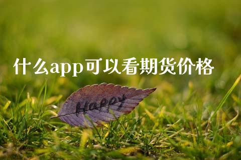 什么app可以看期货价格_https://qh.lansai.wang_股票技术分析_第1张