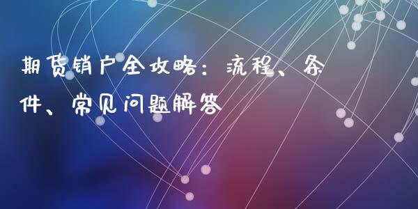 期货销户全攻略：流程、条件、常见问题解答_https://qh.lansai.wang_期货喊单_第1张