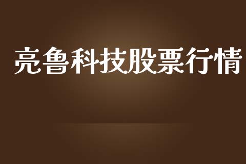 亮鲁科技股票行情_https://qh.lansai.wang_期货喊单_第1张