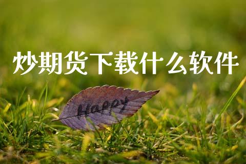 炒期货下载什么软件_https://qh.lansai.wang_股票新闻_第1张
