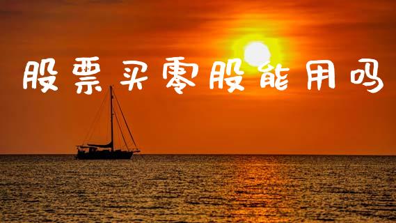 股票买零股能用吗_https://qh.lansai.wang_期货理财_第1张