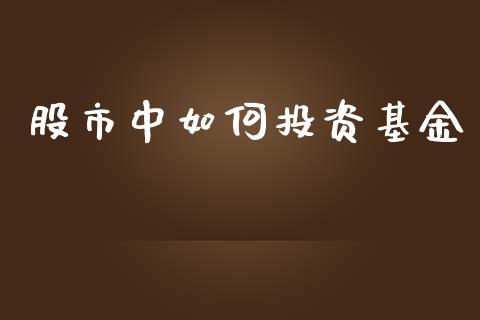 股市中如何投资基金_https://qh.lansai.wang_期货理财_第1张