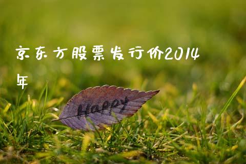 京东方股票发行价2014年_https://qh.lansai.wang_期货怎么玩_第1张