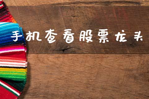 手机查看股票龙头_https://qh.lansai.wang_期货理财_第1张